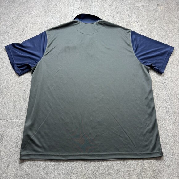 UConn Huskies Nike Polo Shirt Men 3XL White Blue Gray Colorblock Performance - Picture 8 of 13